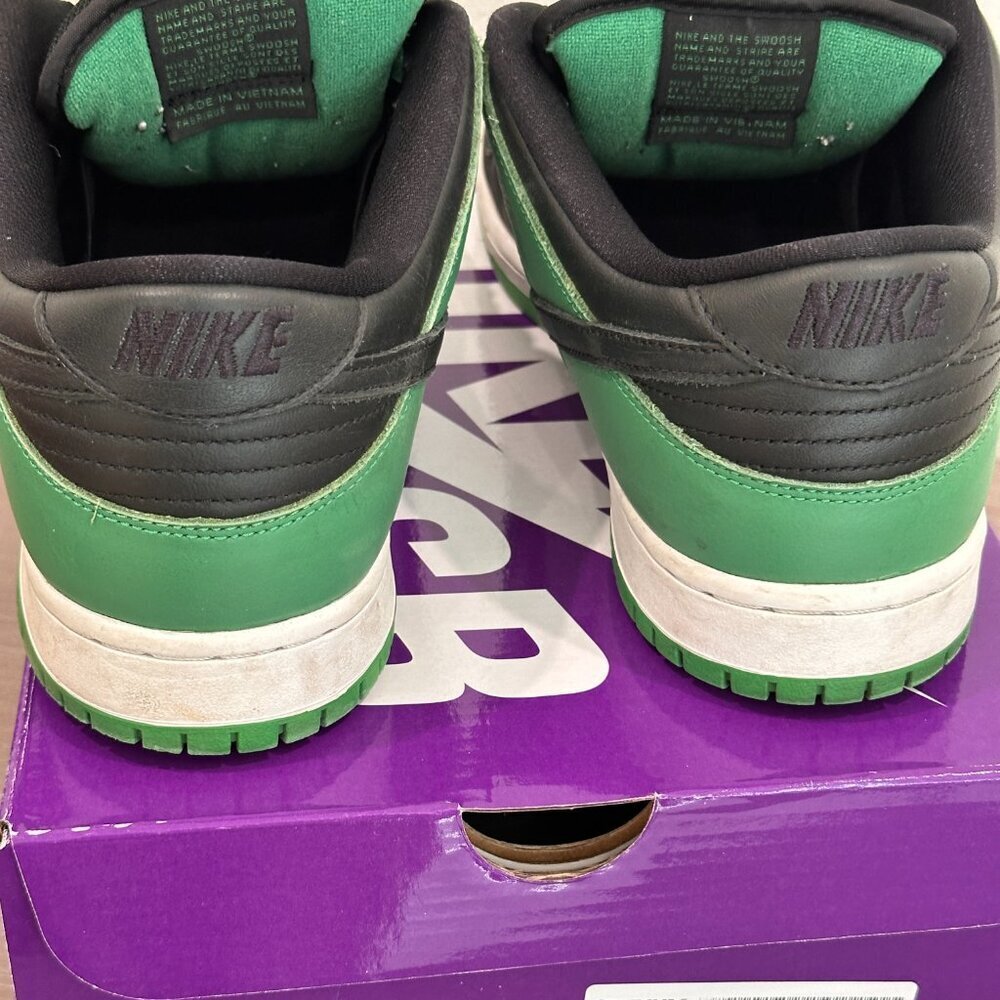 NIKE SB DUNK LOW PRO CLASSIC GREEN/BLACK-WHITE VERT CLASSIQUE/BLANC/NOIR - Picture 8 of 10